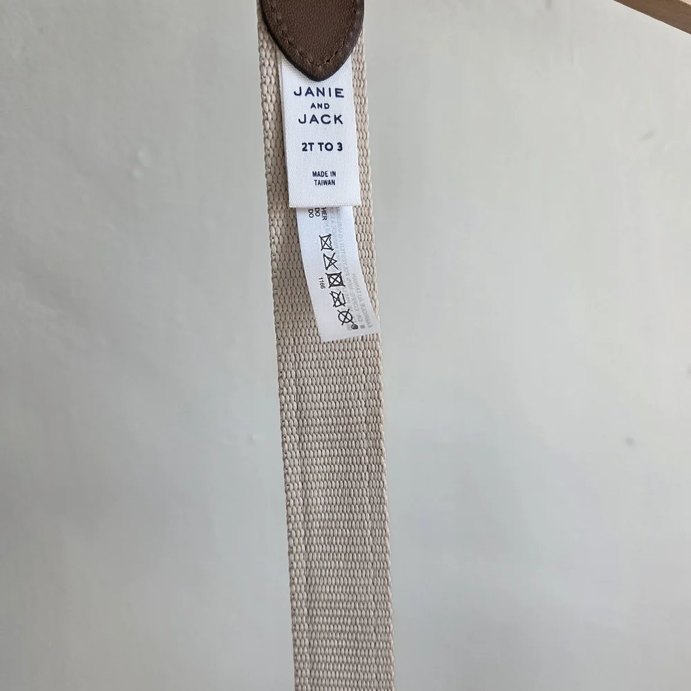 Janie and Jack Navy and Brown Kids Belt